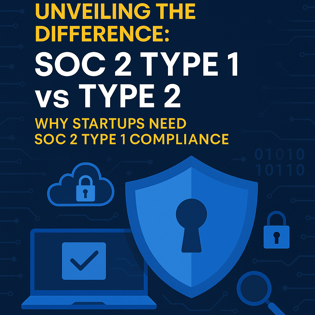 Unveiling the Difference: SOC 2 Type 1 vs Type 2 | Why Startups Need SOC 2 Type 1 Compliance